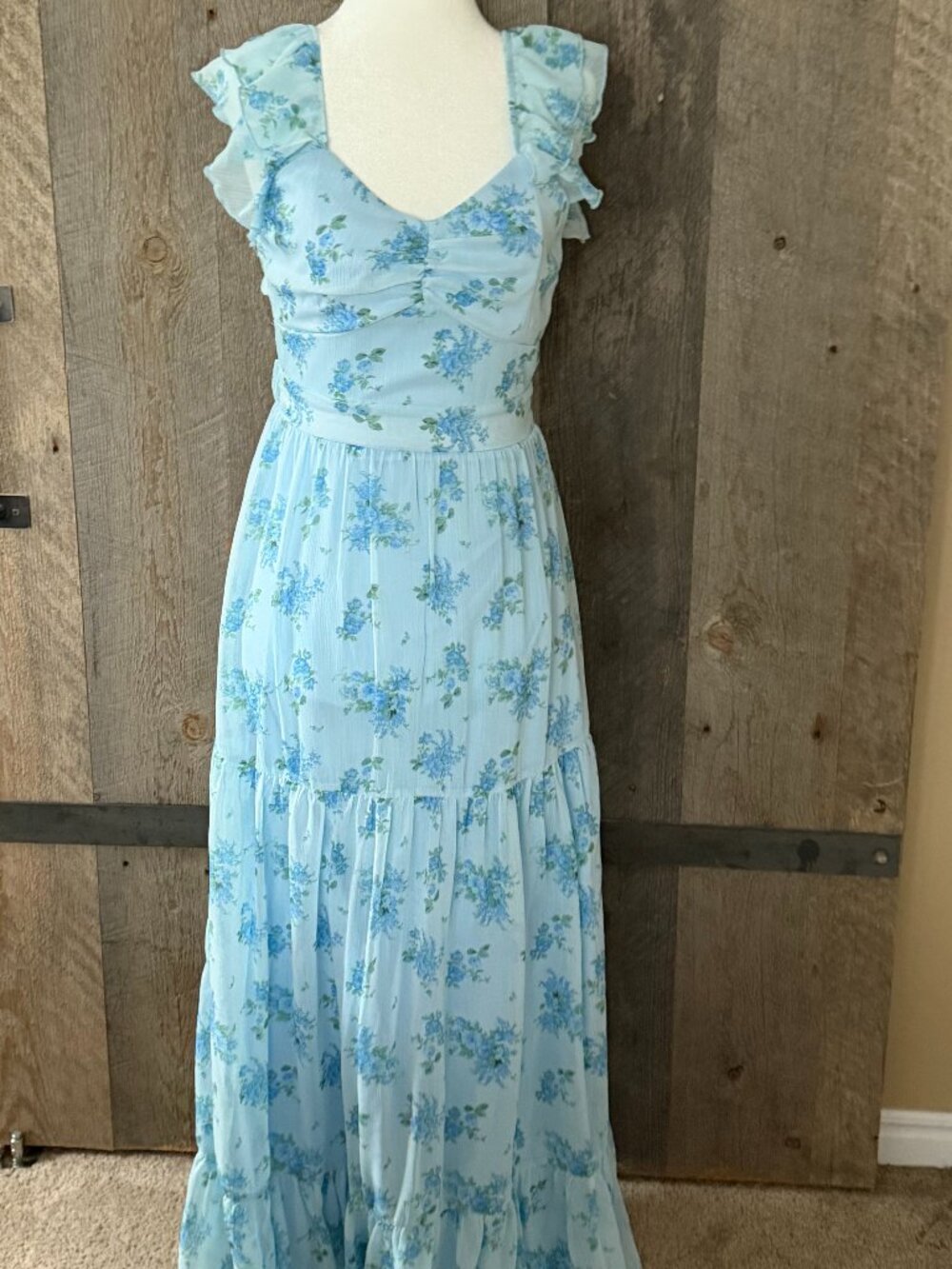 Altar'd State Floral Maxi Dress Size XS